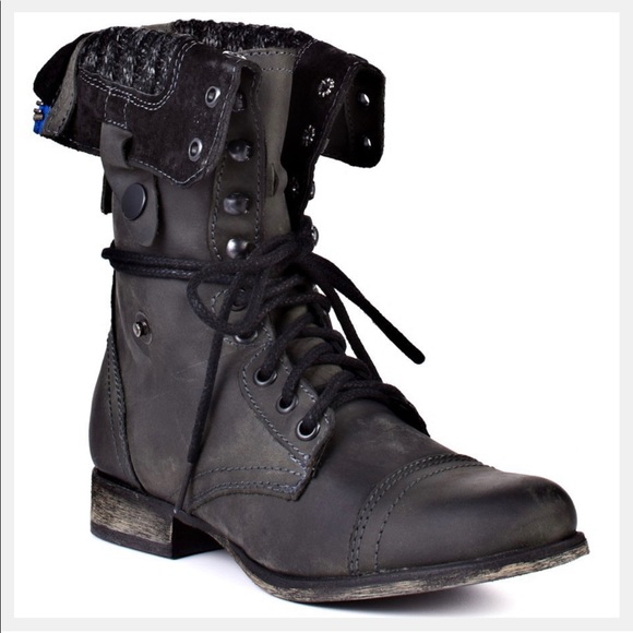 Steve Madden - Cablee genuine leather size 10 combat boots - Picture 1 of 6